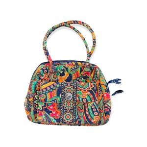 Vera Bradley Turn Lock Satchel Quilted Venetian Paisley